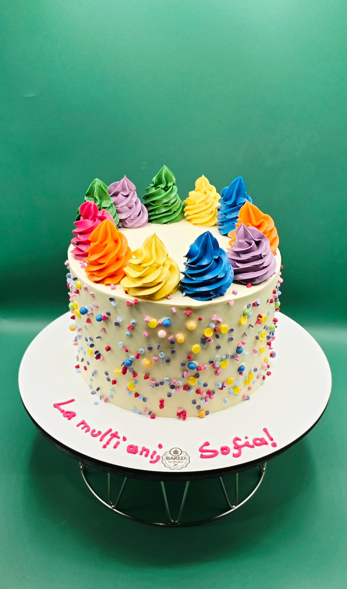 Bespoke custom celebration cake for Girls & Fairytales handcrafted by Nicoleta